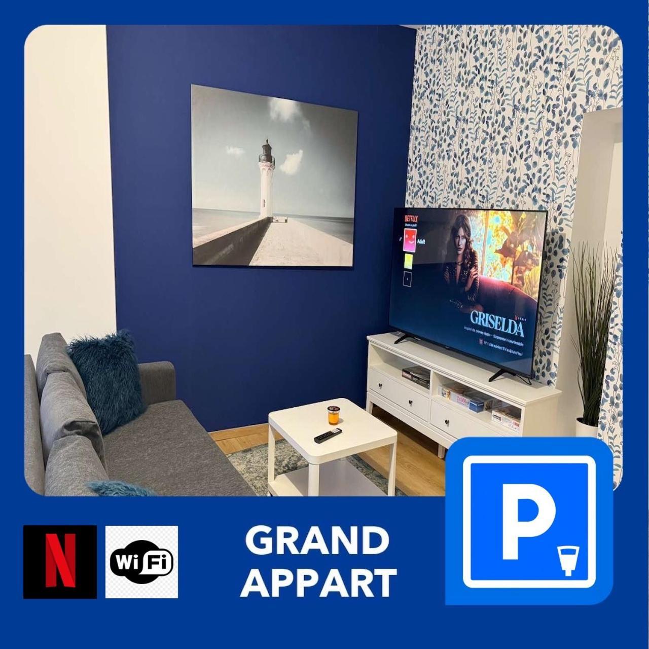 24 Chic & Cosy Grand Appart 88M2 Parking Gratuit Hypercentre Netflix Saint-Etienne  Extérieur photo