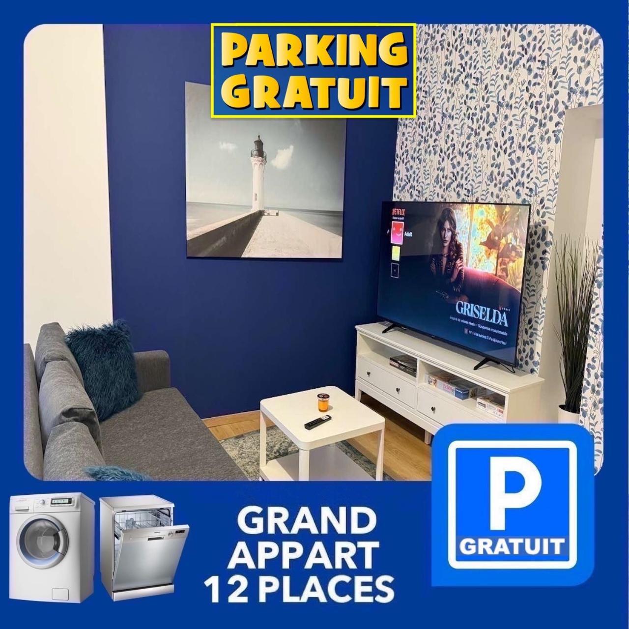 24 Chic & Cosy Grand Appart 88M2 Parking Gratuit Hypercentre Netflix Saint-Etienne  Extérieur photo
